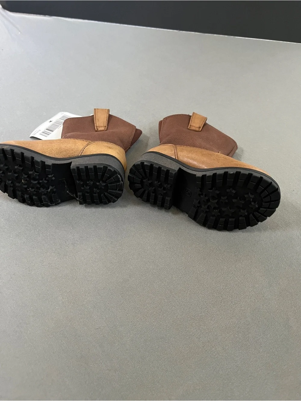 Target Kids Brown Two-Tone Pull-On Western Boots